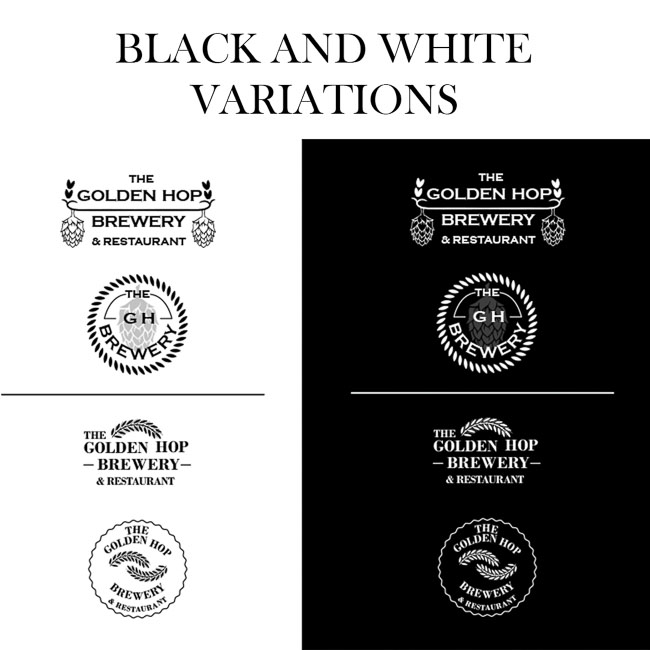 Logo Black and White background