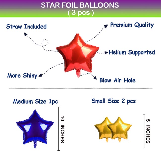 Party Star foil Baloon Design